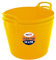 Best House | 2 Pcs of Flexi Tub with Handles | 14 Litres | Yellow | Garden Tubs | Plastic Storage Container for Home, Washing, Garden Waste and DIY Projects - (Pack of 2)