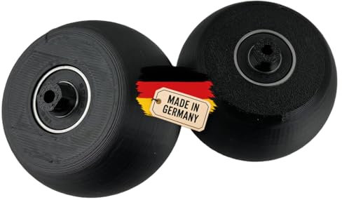 Naturalspring® 2 Stück Ersatz Vorderrad mit Kugellager für Bosch Indego 300 350 400 500 700 Mähroboter langlebig