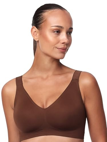 Minimizer BH Damen ohne Bügel nahtlos mit Breiten Trägern | Weicher Stretchkomfort mit voller Bedeckung herausnehmbaren Pads und mittlerem Halt für eine ruhige Silhouette im Alltag