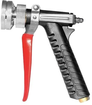 Druckschlauch Düse - Druck-Sprühkopf für Gartenschlauch - Sprühgerät mit Schnellkupplung Rutschfester Griff 2 Modi Einstellbar für Fenster Rasen Fahrzeug Gartenhaus