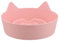 SEWOART Bol pour Chat et Petit Animal Antidérapant Plastique avec Design Oreilles Mignonnes à Alimentation pour Chiens et Rose