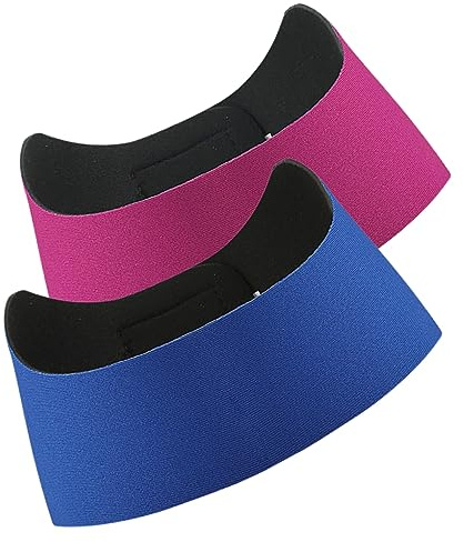 Homoyoyo Diademas de Natación para Mujeres 2piezas Ajustables Protección para Orejas y Material de Neopreno Portátil Ideales para Baño y Piscina
