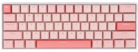 Acouto 61 Tasten 60% Mechanische Tastatur 3.0 5.0 Typ C Kabelvered Schalttaste mit RGB -Lichtern für PC -Laptop Modi Kabel oder Tastaturmechanik Spiele Tastaturmechanik.