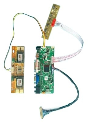 Controller Board, Kompatibel for LTM220M1 LTM220M2 M220EW01 M201EW02 HDMI-Kompatibel VGA DVI 4CCFL Kit(For M201EW02 V.F)