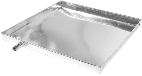 ULTECHNOVO Bac Récupérateur Eau de Climatiseur Galvanisé Plateau de Drainage pour Condensats Intérieur Extérieur Protection Anti-fuite pour Unité Ac