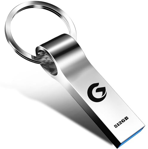Memoria USB 512 GB - ltorrew Impermeable USB 3.0 Pen Drive Alta Velocidad Mini Portátil Pendrive Disco Duro Externo para Ordenador/Portátil/PC/Coche