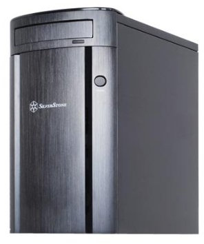 Silverstone Aluminum Front Panel/SECC Structure Micro ATX Mid Tower Computer Case SG04B-F (Black)