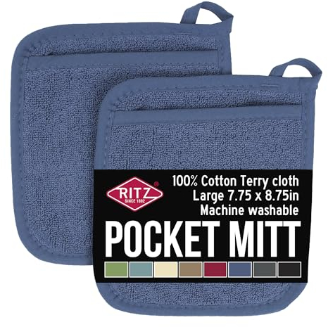 Ritz Topflappen, Federal Blue, mit Tasche