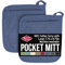 Ritz Topflappen, Federal Blue, mit Tasche