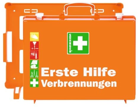 Söhngen 0301166 Erste-Hilfe-Koffer Brandverletzungen, B 40 x H 30 x T 15 cm, orange
