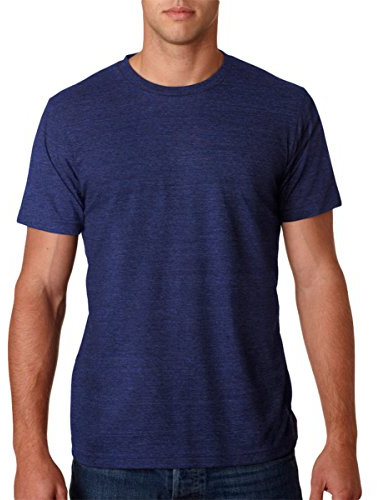 Bella + Canvas Mens Triblend Short-Sleeve T-Shirt, Color: Navy Triblend, Size: Medium