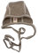 Baby Häubchen Wolle & Seide, Engel Natur, Gr. 50/56-74/80, 3 Farben (74/80, Walnuss)