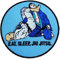 Bestickter Aufnäher, 9 cm, Motiv: brasilianisches Jiu Jitsu, englische Aufschrift Eat, Sleep, Jiu Jitsu, zum Aufbügeln/Aufnähen