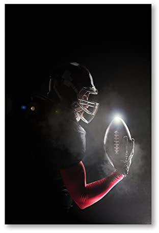 Postereck - 1098 - Football Spieler, NFL Sport Mann Amerika USA - Wandposter Fotoposter Bilder Wandbild Wandbilder - Poster - DIN A4-21,0 cm x 29,7 cm