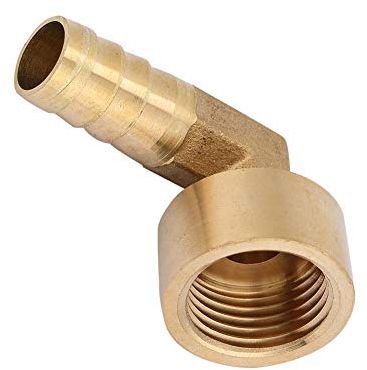 90 Grad Ellenbogen Messing Barb Fitting Innengewinde Messing Ellenbogen Schlauch Barb Kupplung Verbindungsstück Joint Adapter Fitting G1 / 2(12mm)