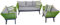 Jet-Line | Gartenset Cuba | Loungemöbel | grün | Exklusive | Garten | Terrasse | Balkon | Lounge | Möbel | Seilwicklung | Rope | Sofa | Sessel | Top Qualität