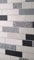 Black White Silver Tile Wallpaper Glitter Brick Effect Modern Bathroom Feature