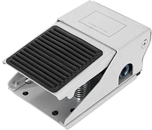 Pneumatic Foot Control Valve, High Performance 3-Way 2-Position Foot Pedal Valve with G1/4 Thread for Industrial Automation Metal Construction