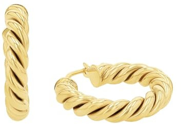 Amor Creolen Damen Ohrschmuck, 1,7 cm, Gold, Kommt in Schmuck Geschenk Box, 2036763