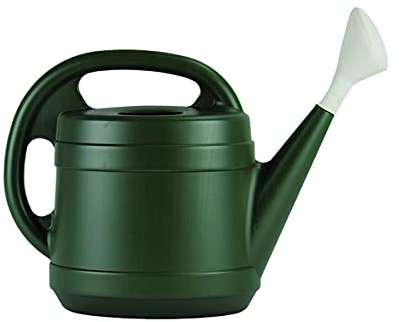 The HC Companies Regadera de Plantas de 2 galones, Maceta Grande de plástico para jardín, para Plantas de Interior y Exterior, Flores, Color Verde