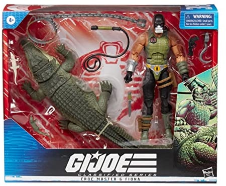 G.I. Joe Classified Series Croc Master & Fiona Actionfiguren, 38 Sammlerstücke, Premium-Spielzeuge mit Zubehör, 15,2 cm
