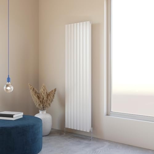 Flat Panel Radiator 1800x544mm Vertical Design Double Tall Upright White Central Heating Rad UK