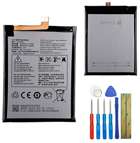 E-yiiviil Ersatzakku TLP038D1 Kompatibel mit Alcatel Revvl 4+ Plus Battery 5062Z with Tools