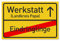 Werkstatt Schild als Geschenk für Papa zu Weihnachten - Geschenkideen für den Vater zu Vatertag oder Geburtstag - 30x20 cm Kunststoff Ortsschild