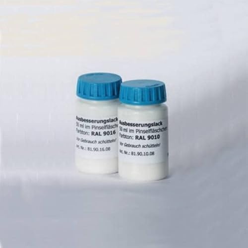 PROVISTON | Ausbesserungslack für Sockelleisten | Fußleisten korrekturfarbe | Weiß | RAL 9016 | 50 ml