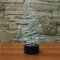 SUPERRUIDALONG 3D-Weihnachtsbaum-Fernbedienung, 16 Farben, Nachtlichter, Illusion, Acryl, LED-Tisch, Nachttischlampe