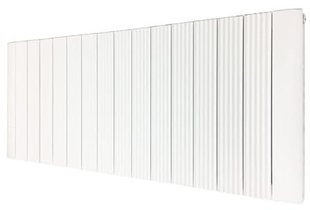 Supreme White Aluminium Radiator 500mm x 1500mm with 900w Single Heat PTC Electric Element