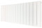 Supreme White Aluminium Radiator 500mm x 1500mm with 900w Single Heat PTC Electric Element