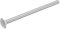 SECCARO Vite a testa tonda piatta M6 x 100 mm, in acciaio inox V2A VA A2, DIN 603/ISO 8677, filettatura completa, 20 pezzi