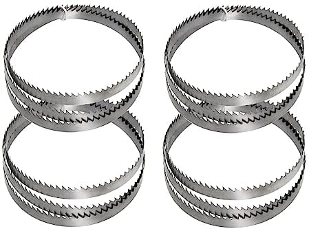 4er Set bandsägeblatt Holzbandsägeblatt Sägeband 1400 x 6.35 x 0.35mm 6 ZpZ, Passend für Scheppach Bandsäge HBS30, HBS20, HB800 etc