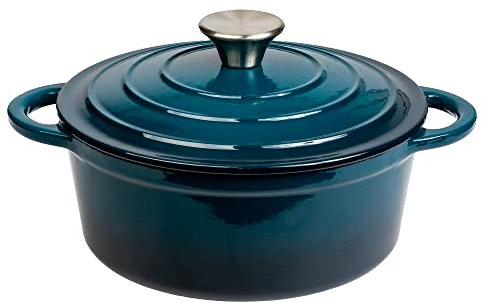 Ghisa - smalto olandese forno blu -2.8QT