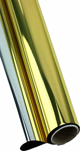 Kadisa Bobine polypropylène métallisé haute brillance 70cm x 50m (ORO MÉTALISÉ)