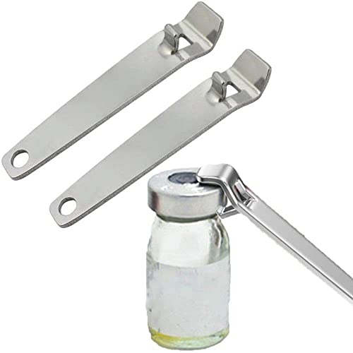 Wudaizhi 3pcs Multifunktional Edelstahlflaschenöffner Tragbarer Mini -flaschenöffner Küchenwerkzeug Oral Flüssigflüssigkeit Ampulöffner Opener -Werkzeug