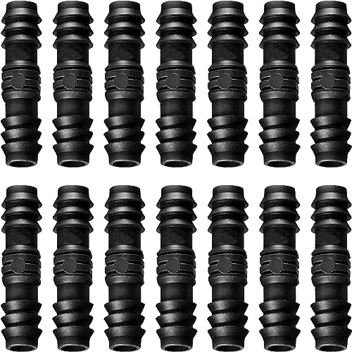 14 conectores de púas de jardín de 16 mm, conectores de riego por goteo de plástico de 1/2 pulgada, conectores de manguera de riego (unión de picos)