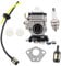 MCHNIC Carburetor Fuel Line Fuel Filter for Hyundai HYMT5080 HYMT5200 52cc Petrol Multi Tool