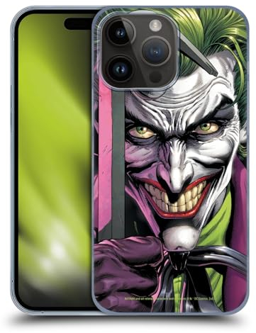 Head Case Designs Officially Licensed Batman DC Comics The Clown Three Jokers Hard Back Case Compatible With Apple iPhone 15 Pro Max