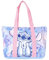 Disney Stitch Bolsa de Playa, Bolsa de Viaje, Bolso de Hombro, Bolsa de Compras, Diseño Stitch Ohana, Regalo para Mujer y Adolescentes | Rosa