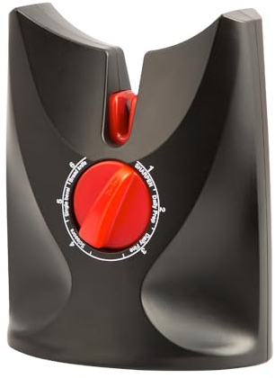 Easylife Rotary Ceramic Electric Knife Sharpener, Scissors and Blade Sharpener with Non-Slip Base, Stainless Steel Knives Sharpener 10.2x6x12.3cm - Fully Guaranteed