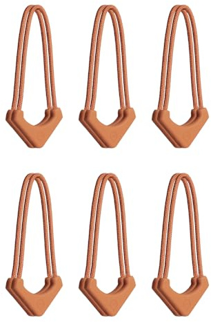 WANDRD Reißverschluss-Abzieher-Set, 12-teiliges Set mit 6 U-Pull und 6 geraden Zuglaschen, Ersatzabzieher für Rucksäcke und Reiseausrüstung, langlebiger einfacher Griff - [Sedona Orange]