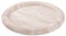 Navaris Bandeja de Travertino Redonda - Bandejas Decorativas Beige de 20 x 2,5 cm - Vaciabolsillos de Decoracion para Recibidor Baño o Cocina - para Llaves Perfumes y Más