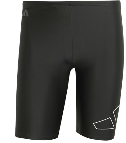 adidas Men's Big Bars Jammer-Badehose Black/White S