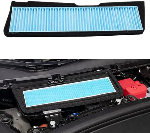 TSTESE Filtro aria HEPA Accessori di ricambio compatibili con Tesla Model 3 2023 2022 2021 Kit filtro abitacolo Adattatore di protezione di aspirazione Filtro di aspirazione HEPA esterno