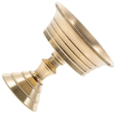FUNOMOCYA Messing Ghee Lampenhalter Schreibtisch Kerzenhalter Buddhismus Gottes Kerzenhalter Teelichthalter Dekorativer Kleiner Kerzenhalter Kerzenhalter Tischdekoration