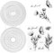 Metall Kreise Stanzschablonen Metall Schneiden Sterben Und Stempel Set Blumenmuster U-horizon Cercle Cutting Dies Schablone Schneidebrett aus Metall Für DIY Geburtstage Scrapbooking Kunst Handwerk
