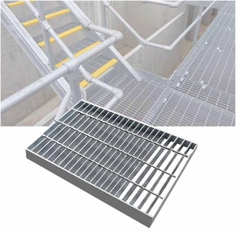 XPLKQXE Außenablaufabdeckung Und Rahmen, Verzinkter Gestanzter Stahlrost, Abwasserkanalgitter, Plattengitter-Regenwasserbrunnen Für Garagen-Fallrohr-Einfahrtshof (Farbe : Silver-50x40x4cm, Größe : 4