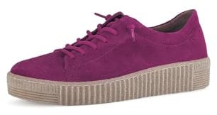 Gabor Damen Low-Top Sneaker, Frauen Halbschuhe,Freizeitschuhe,Turnschuhe,Laufschuhe,schnürschuhe,schnürer,Orchid (Ambra),42 EU / 8 UK